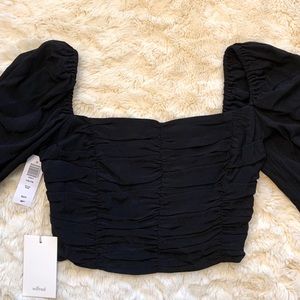NWT Wilfred Lolita Blouse - Cropped, square-neck